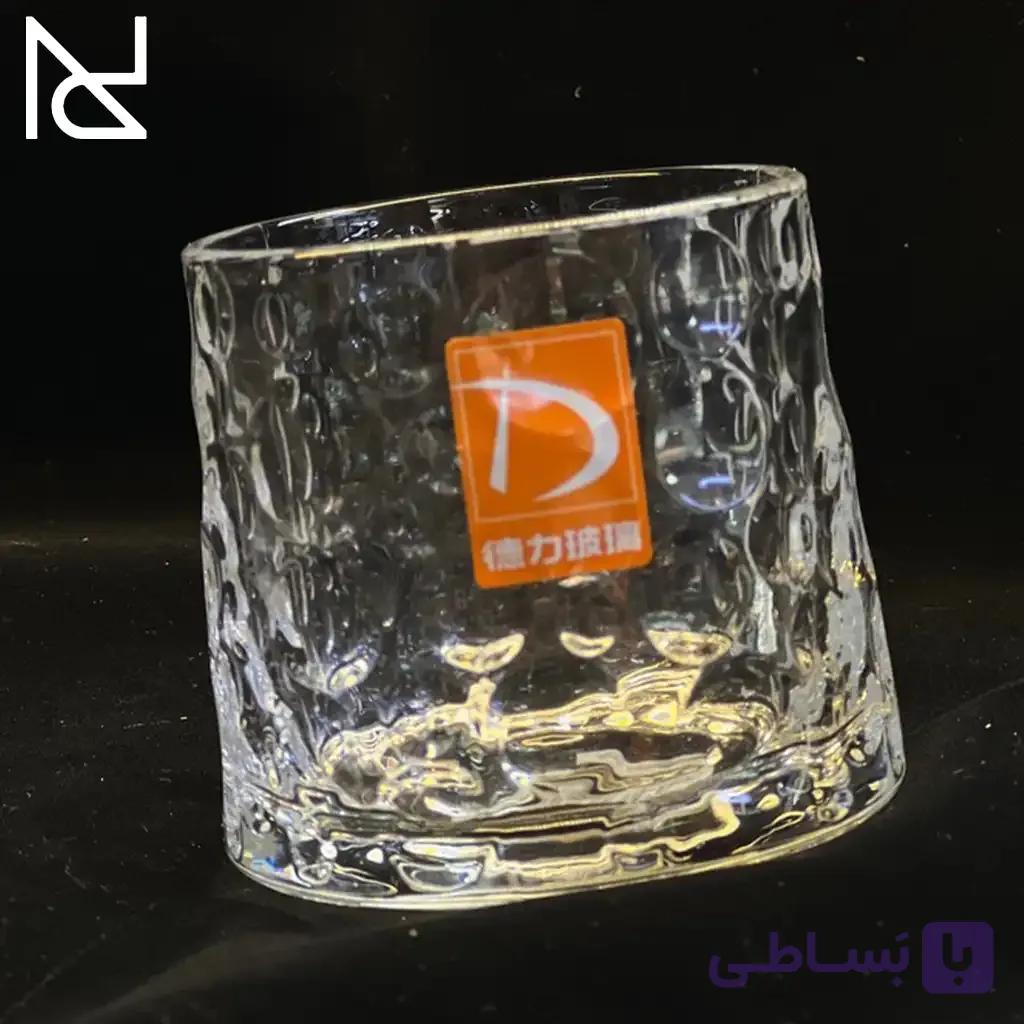 نیم‌لیوان چرخشی مدل حبابی |برند دلی گلس — تصویر 1