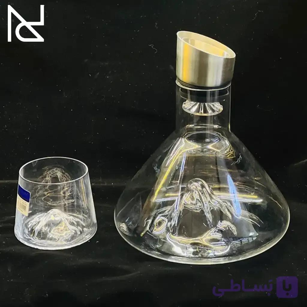 ست تنگ و لیوان کریستالی دنی هوم | ۱ تنگ و ۴ لیوان — تصویر 1