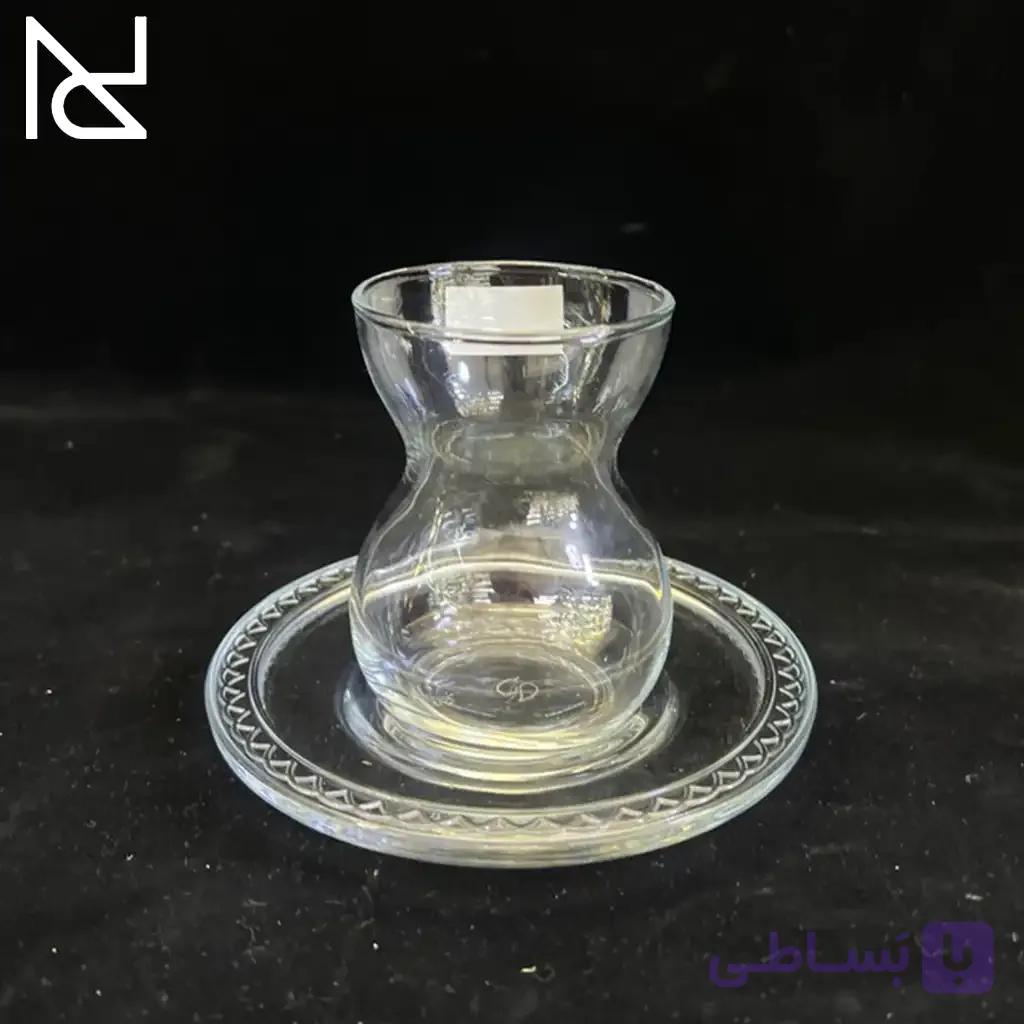 ست استکان و نعلبکی آنتیک پاشا باغچه |کد ۹۶۵۷۵ — تصویر 1