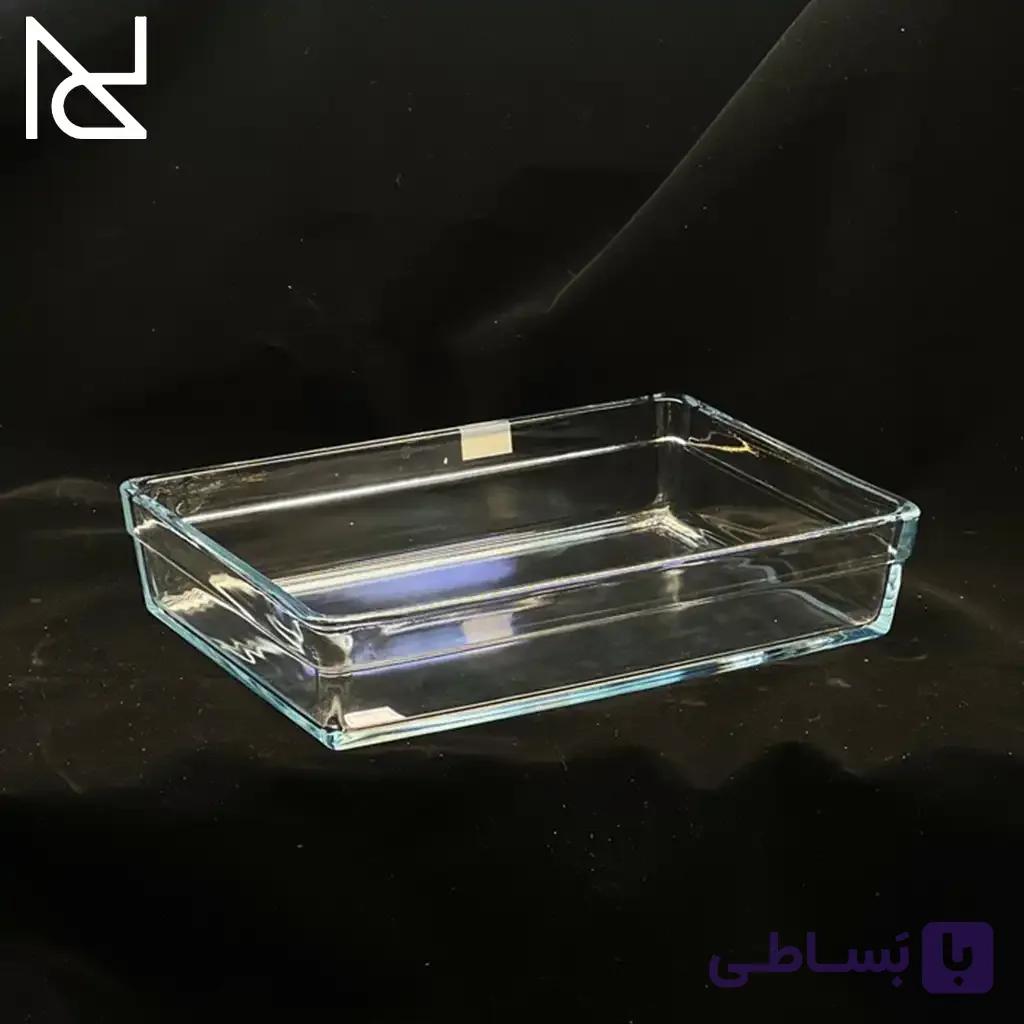 تابه بورجام پیرکس پاشاباغچه مستطیل کوچک |کد ۵۹۳۲۴ — تصویر 1