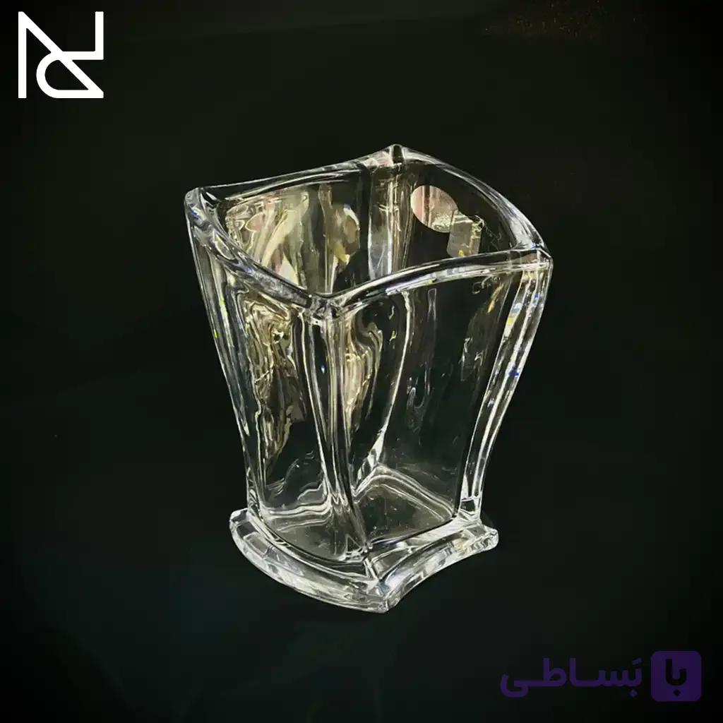 جای کارد و چنگال بلوری |مدل بلوم — تصویر 1