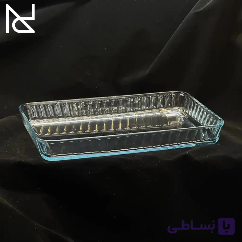 تابه بورجام پیرکس پاشاباغچه مستطیل بزرگ کد ۵۹۲۰۴ — تصویر 1