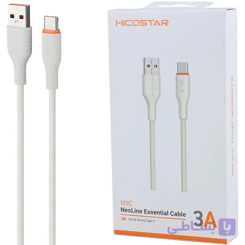 کابل تایپ سی فست شارژ 3 آمپر هایکو استار 121C طول 1 متر