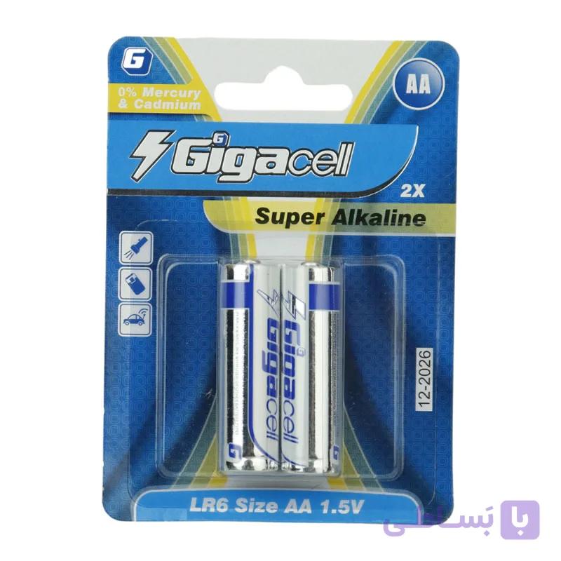 باتری چهارتایی قلمی گیگاسل Gigacell Super Alkaline LR6 1.5V AA