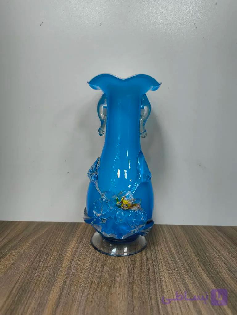 گلدان عراقی آبی قدیمی