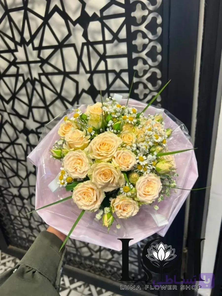 دسته گل طبیعی بابونه DL218