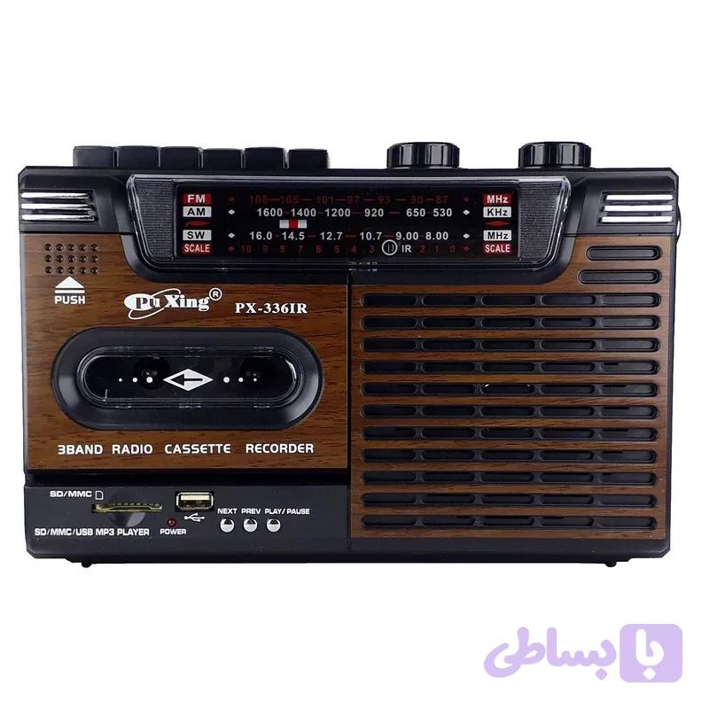 رادیو ضبط و اسپیکر پیوژینگ PX-3361R سه موج با پخش و ضبط کاست، فلش و کارت حافظه | Puxing — تصویر 1