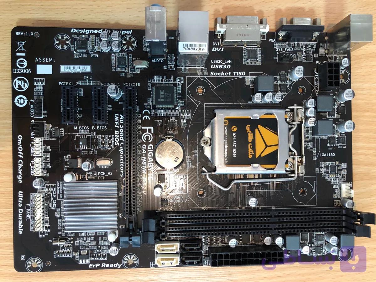 مادربرد استوک گیگابایت GIGABYTE GA-H81M-DS2 Rev. 2.0