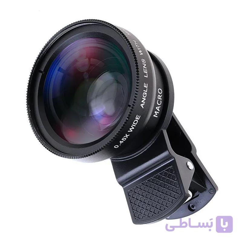 لنز کلیپسی موبایل ماکرو واید مدل 0.45X ( 2 در 1) — تصویر 1