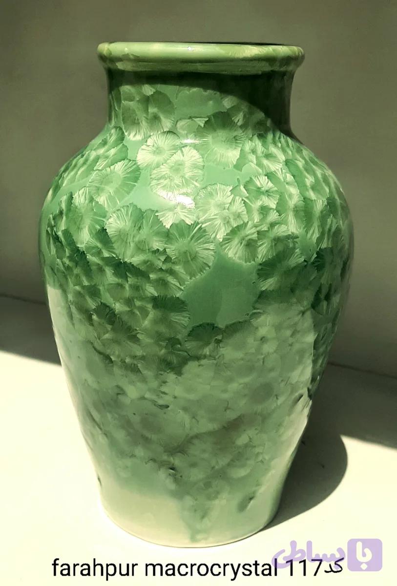 گلدان تزئینی دکوری ماکروکریستال کد ۱۱۷