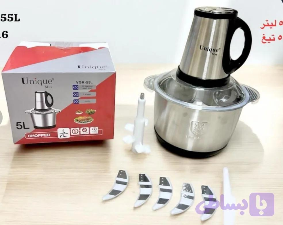 خردکن یونیک مدل VGR-55L ظرفیت ۵ لیتر با کاسه استیل