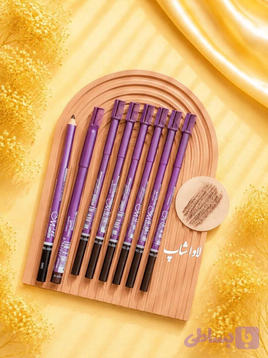 مداد ابرو ام ان شماره ۰۰۲ مدل برس دار | M.N Eyebrow Pencil 002