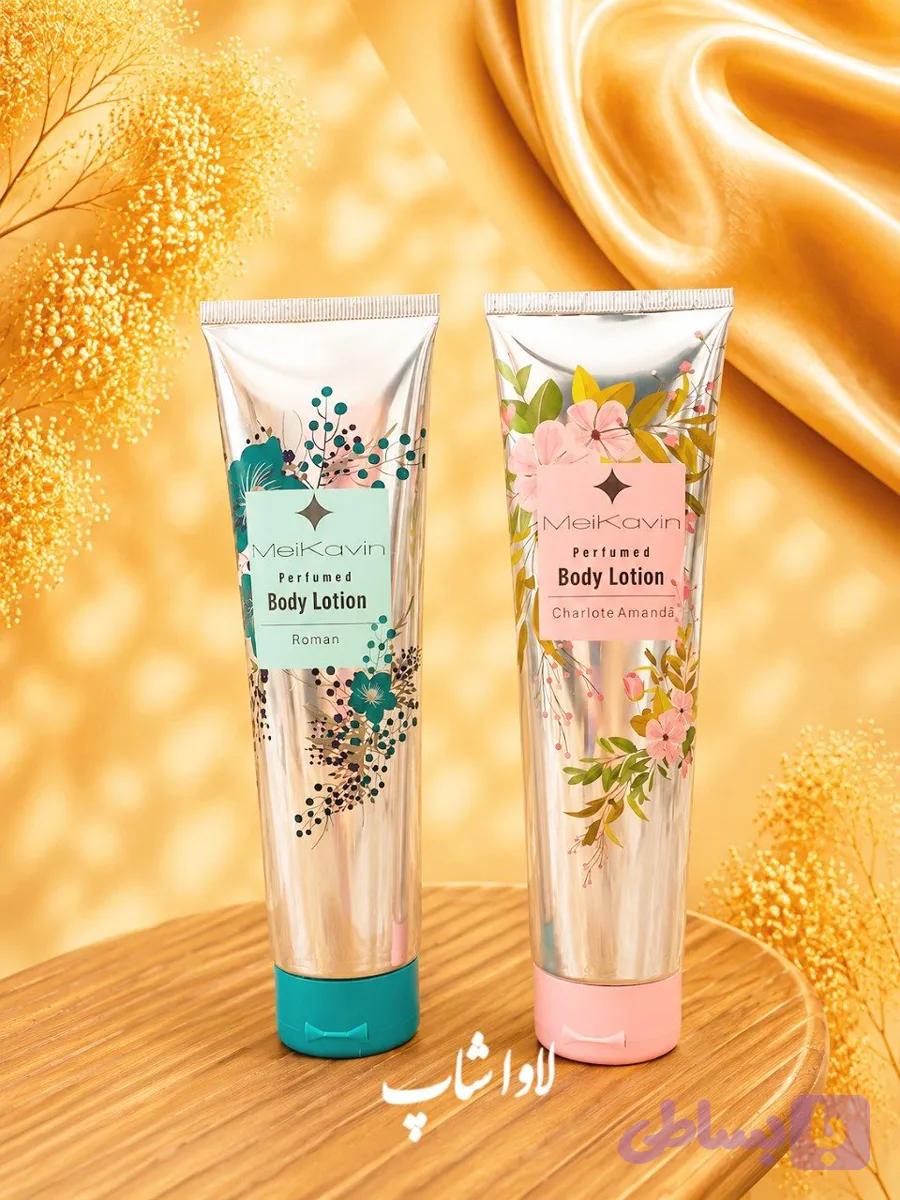 لوسیون بدن میکاوین مدل Rose Land حجم ۱۴۰ میلی‌لیتر