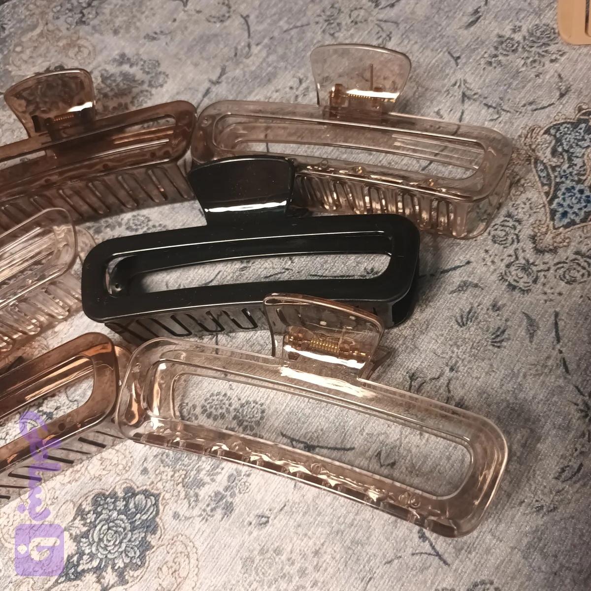 کیلیپس طرح شیشه ای ۱۳سانتی رنگبندی جنس عالی