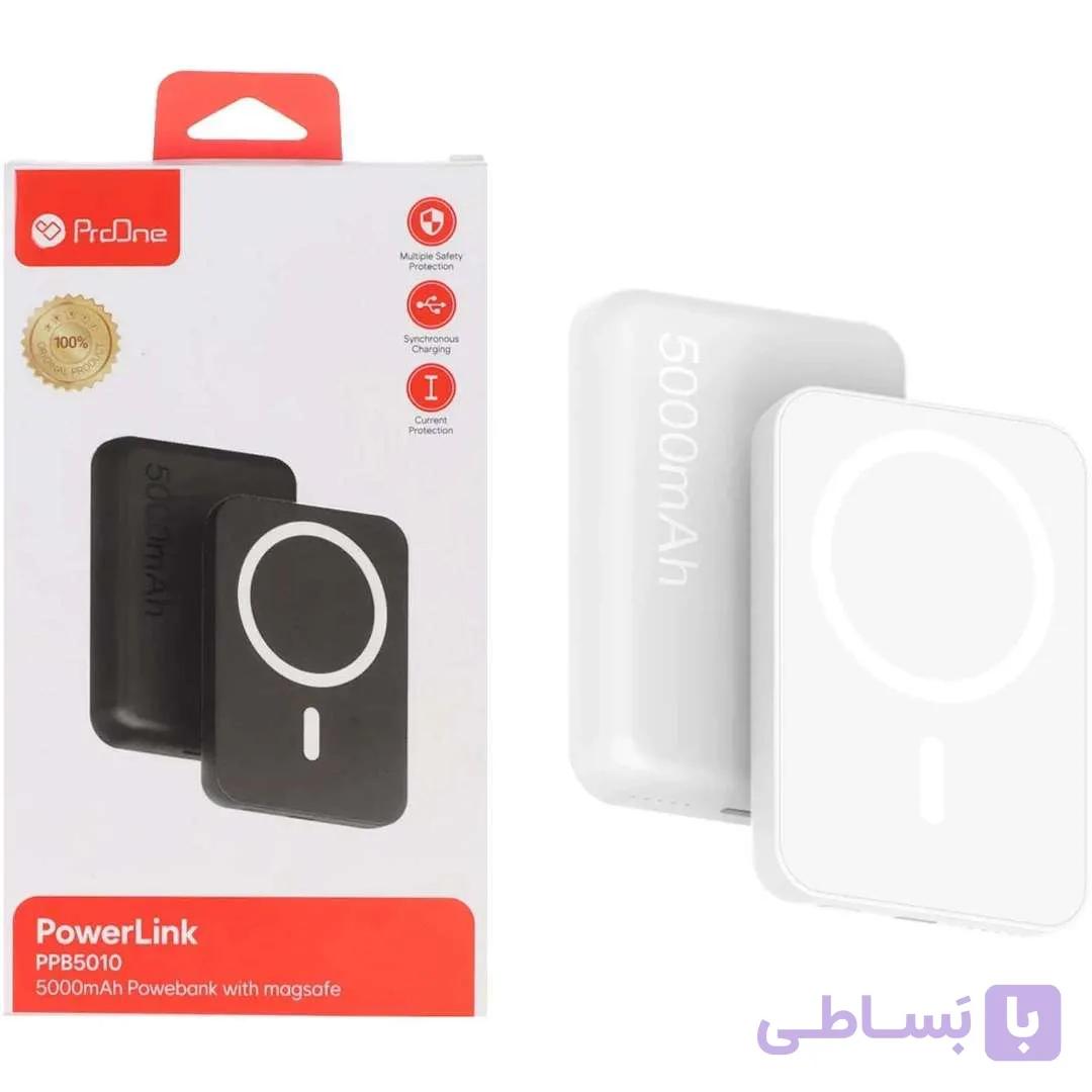 پاوربانک وایرلس پرووان مدل PROONE PPB5010 5000mAh سفید