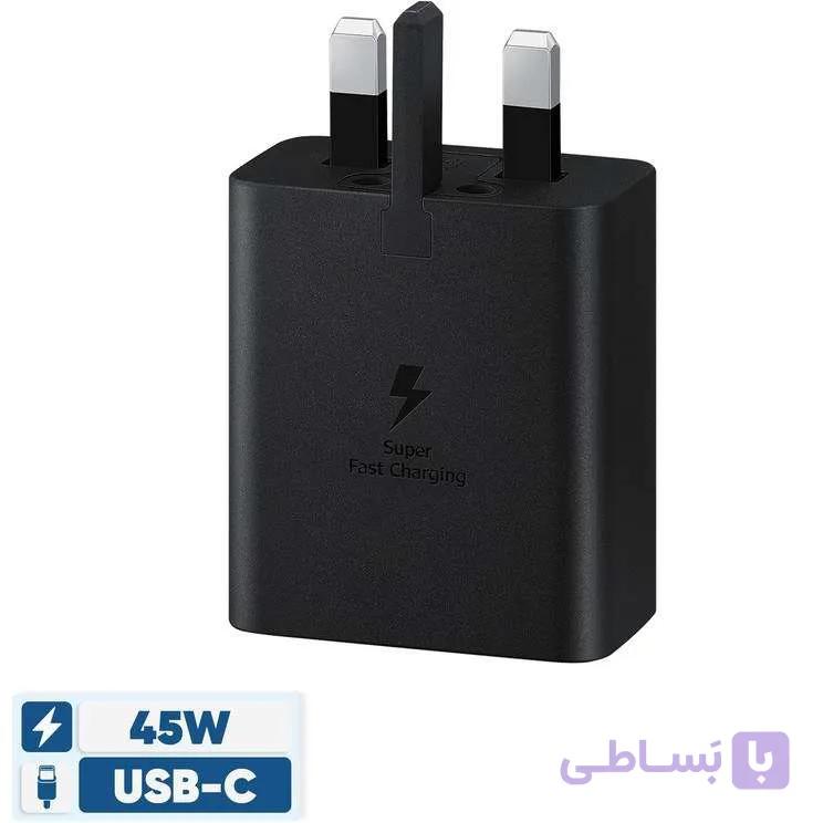 کلگی شارژر سامسونگ مدل SAMSUNG EP-T4511 Low Standby 3-Pin 45W مشکی — تصویر 1