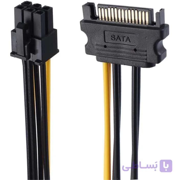 کابل برق رویال گرافیک به ساتا ROYAL 6PIN to SATA — تصویر 1