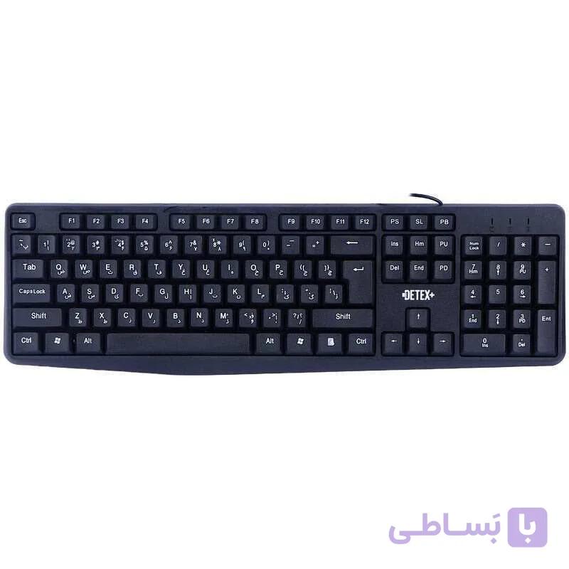کیبورد سیم دار گیمینگ دتکس پلاس مدل DETEX+ DK 702 — تصویر 1