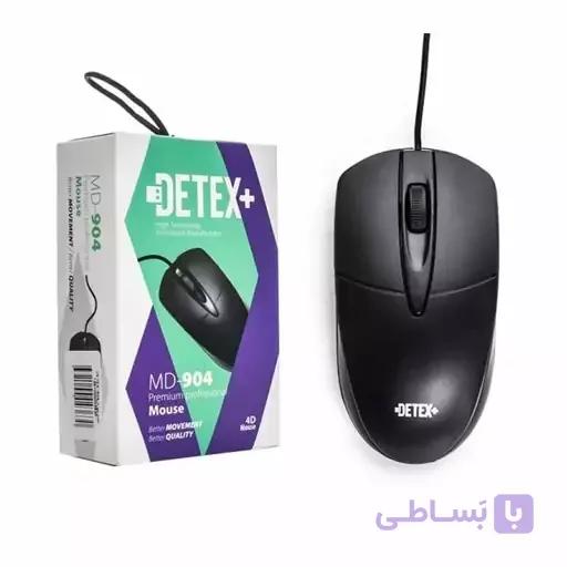 ماوس سیم دار دتکس پلاس مدل DETEX+ MD-904 — تصویر 1