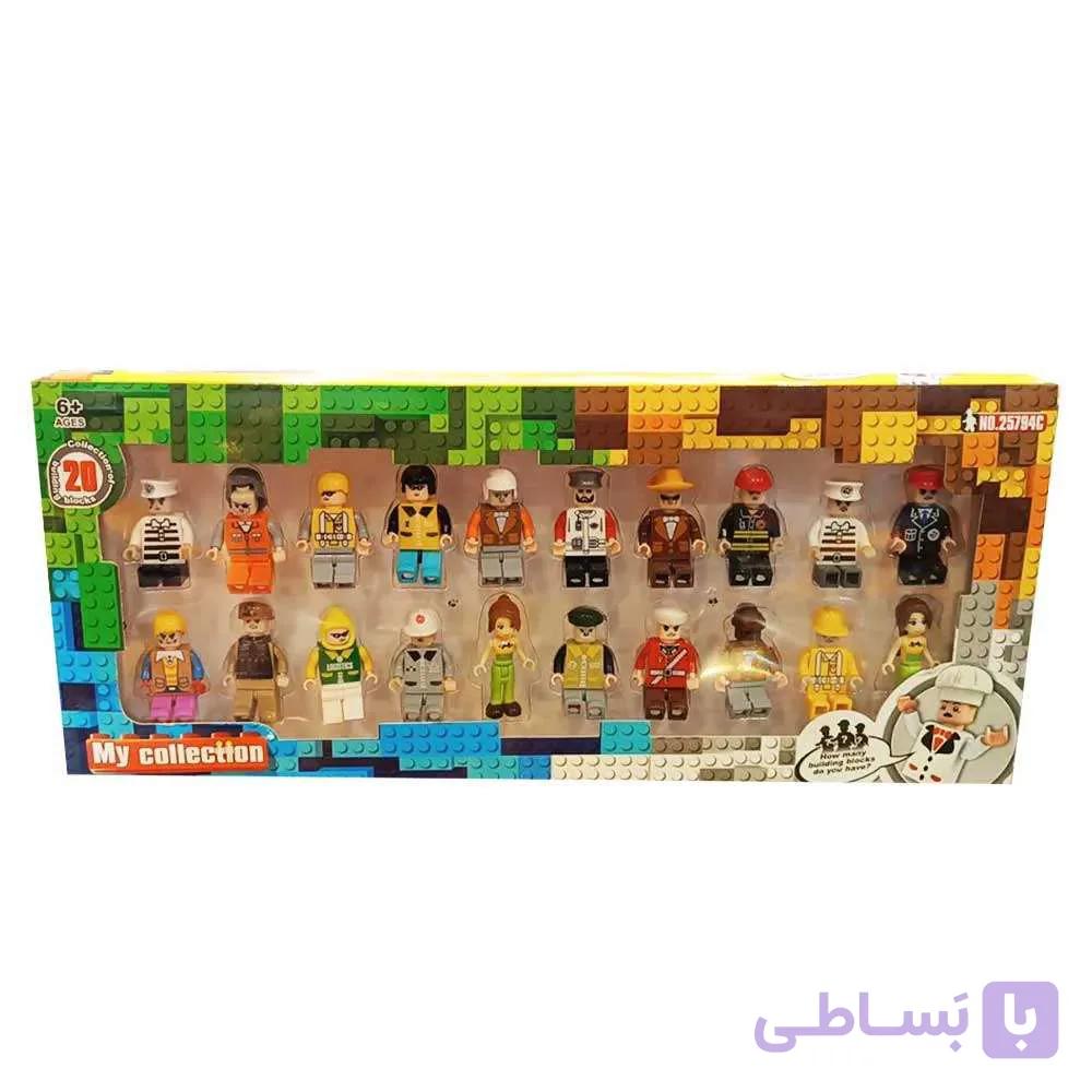 لگو آدمک طرح MINECRAFT ماینکرفت بیست و چهار عددی — تصویر 1