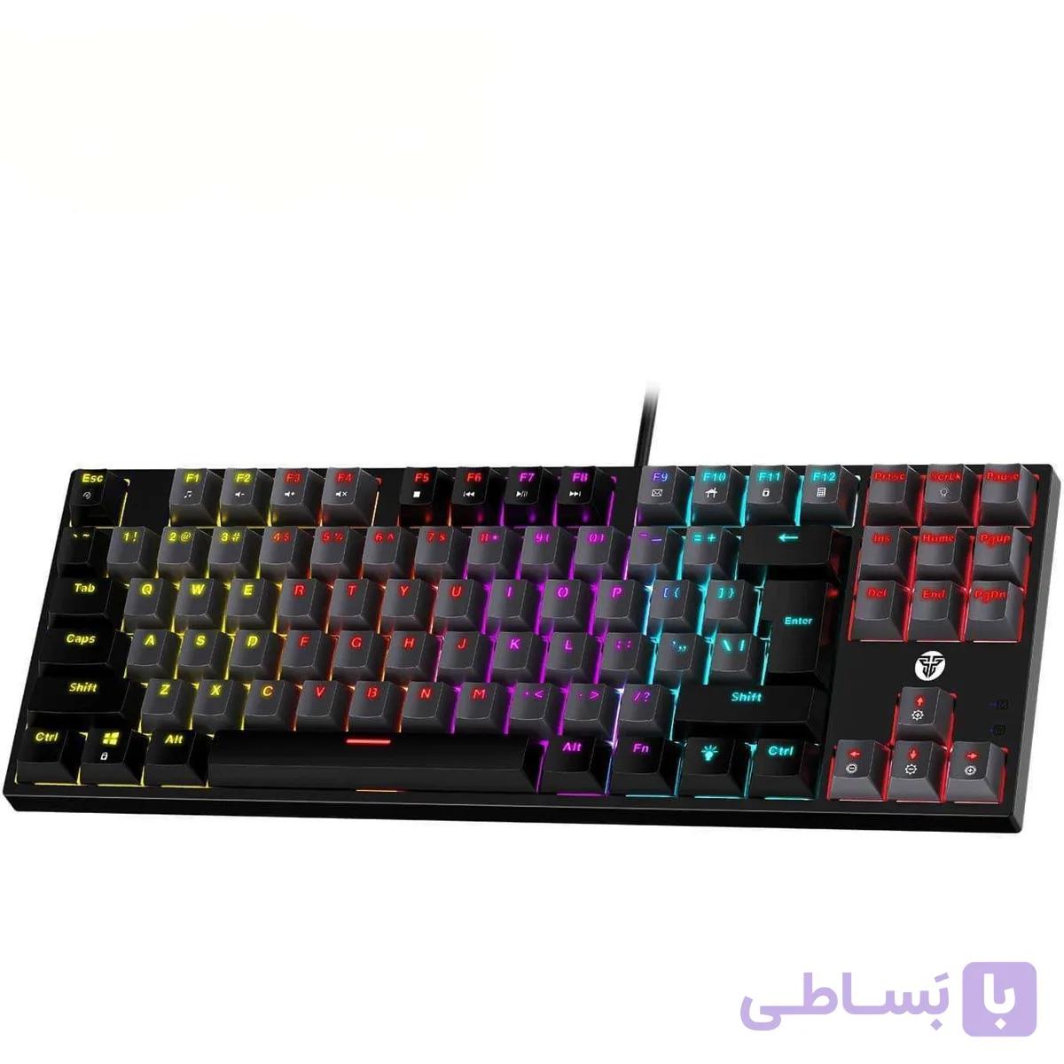 کیبورد سیم دار گیمینگ فنتک مدل FANTECH ATOM87 MK876V2 BLUE SWITCH — تصویر 1