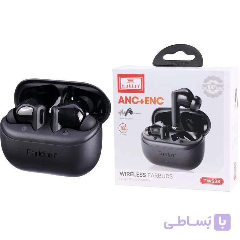 ایرپاد ارلدرام مدل EARLDOM TWS38 مشکی — تصویر 1