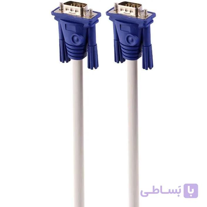 کابل مانیتور گلد اسکار مدل Gold Oscar VGA 3+4 طول 3 متر سفید — تصویر 1