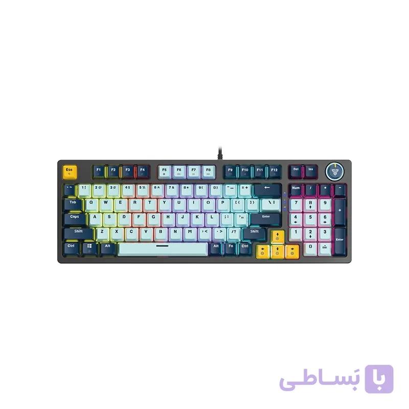 کیبورد سیم دار گیمینگ فنتک مدل FANTECH ATOM 96 MK890v2 BLUE SWITCH — تصویر 1