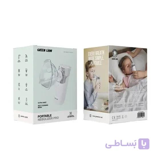 دستگاه بخور دارویی(نبولایزر) قابل حمل گرین لاین مدل GREEN LION Nebulizer Pro GNPORNEBPRWH — تصویر 1