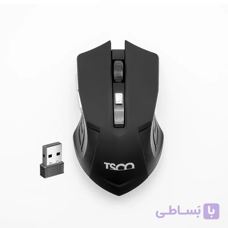 ماوس بی سیم تسکو مدل TSCO TM 696W مشکی — تصویر 1