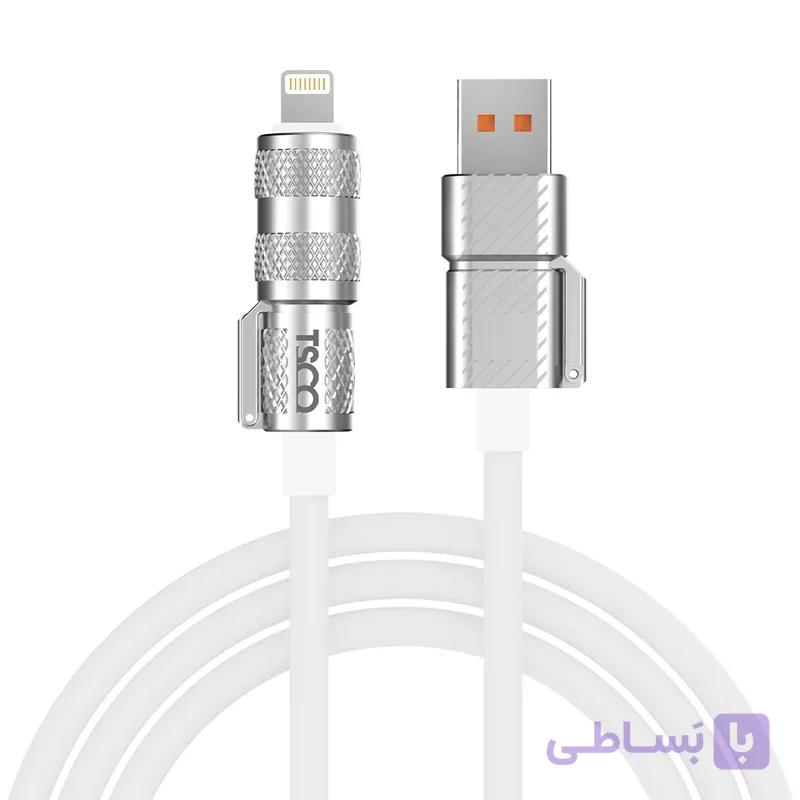 کابل شارژ چند کاره گیمینگ تسکو مدل TSCO GCA240 240W 2M 4in1 سفید — تصویر 1