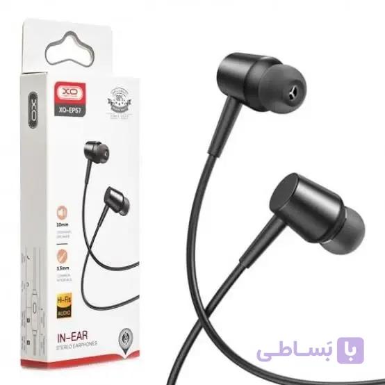 هندزفری سیم دار ایکس او مدل XO EP57 مشکی — تصویر 1