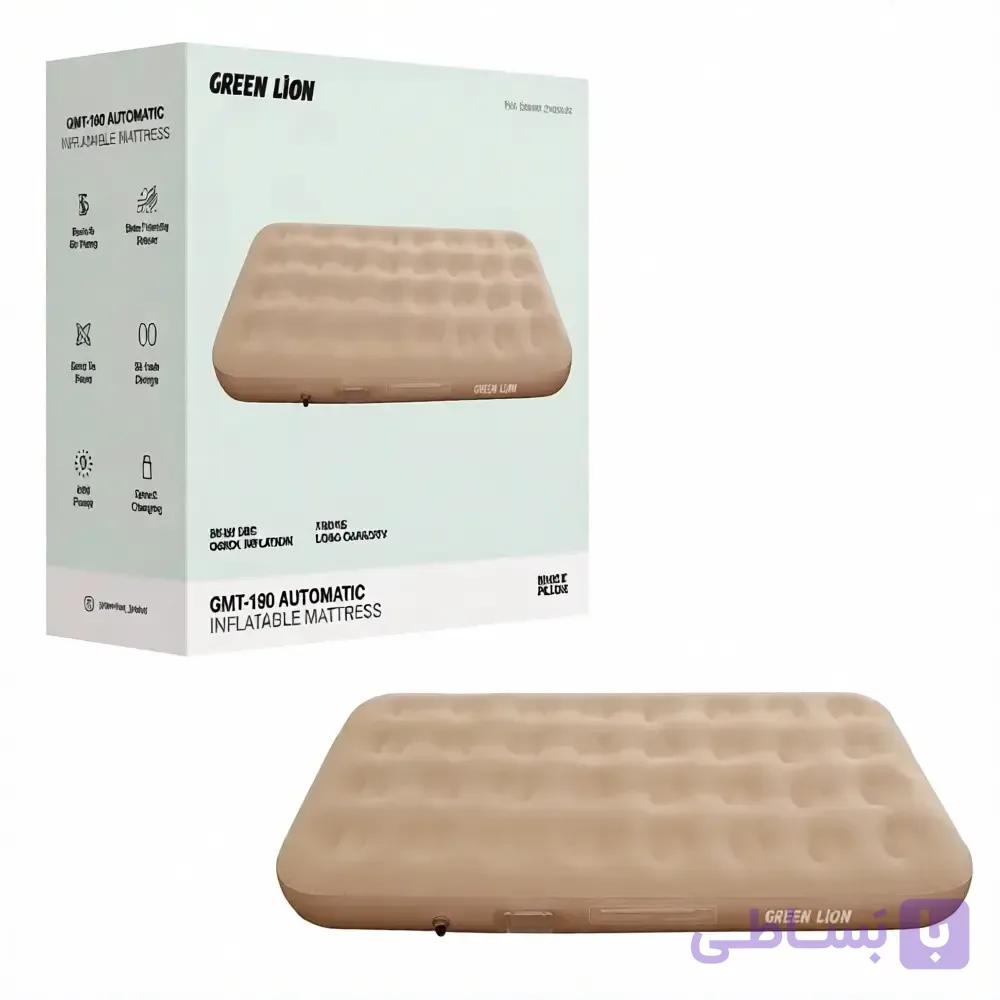 تشک بادی مسافرتی گرین لاین مدل GREENLION Automatic Inflatable GNGMT190BG GMT-190 — تصویر 1