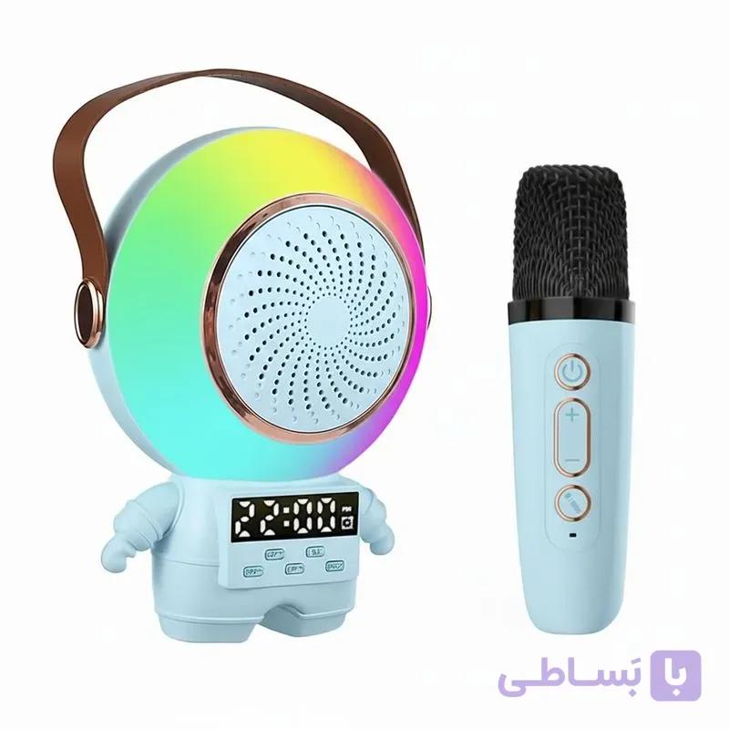 اسپیکر پرتابل میکروفون دار مدل ASTO SPEAKER TK-66 آبی — تصویر 1