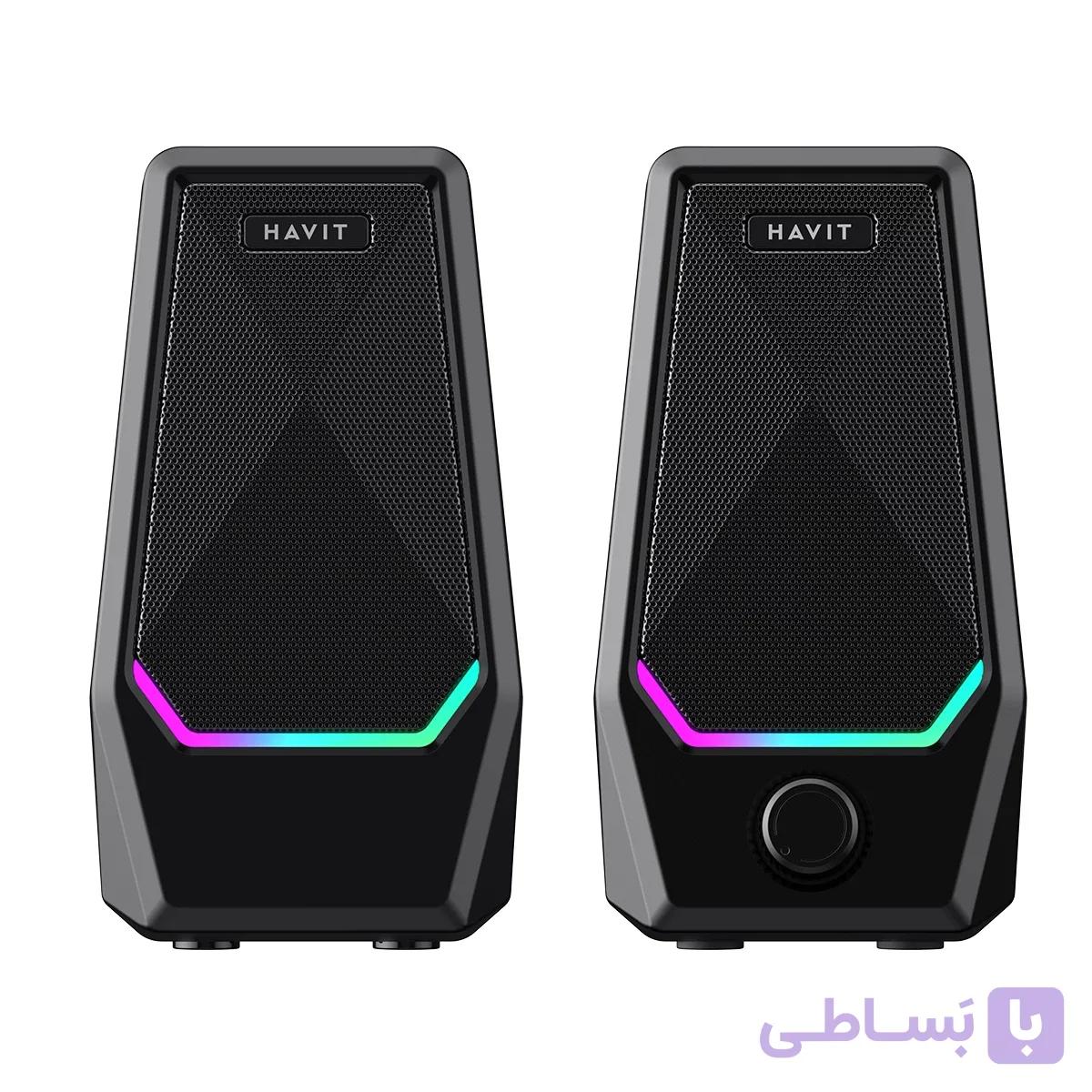 اسپیکر دوتکه لپ تاپ ,PC, هویت مدل HAVIT SK768 مشکی — تصویر 1