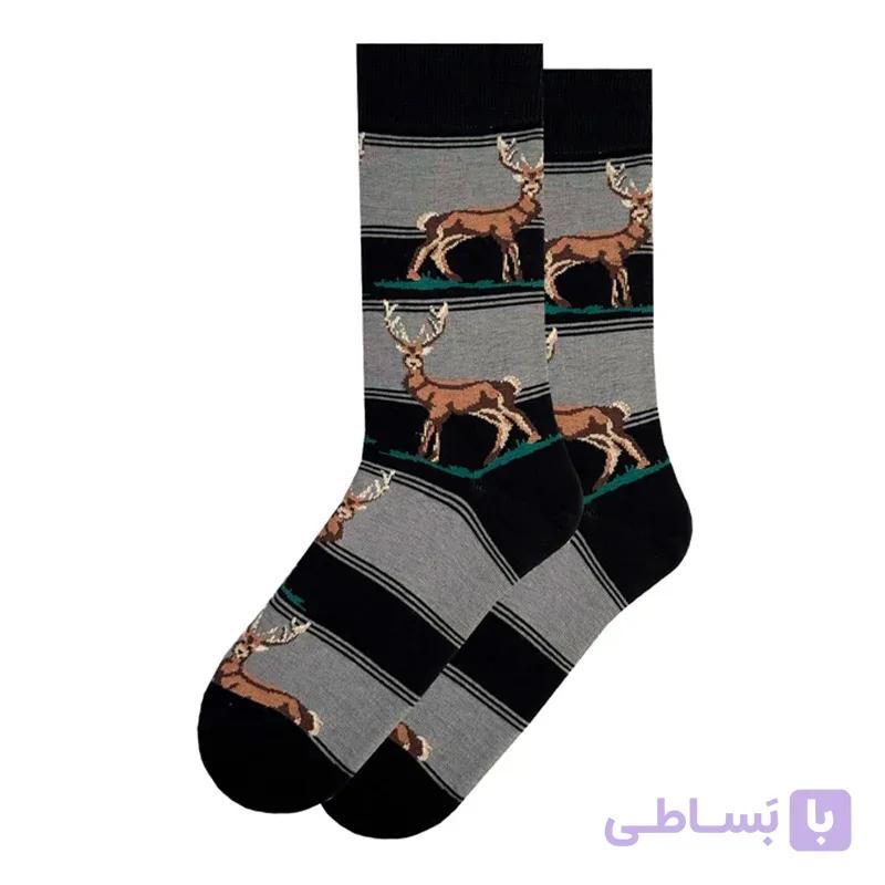 جوراب ساق دار پنبه مونتانا مشکی PH1229.2 — تصویر 1