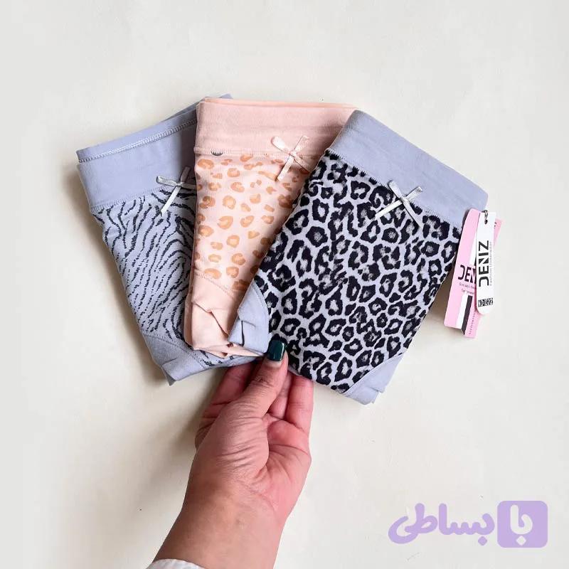 پک سه عددی شورت طرحدار زنانه کد PW012 — تصویر 1