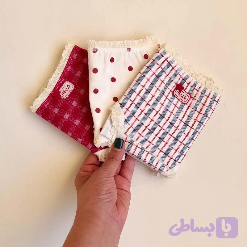 پک سه عددی شورت نخی زنانه کد PW011 — تصویر 1