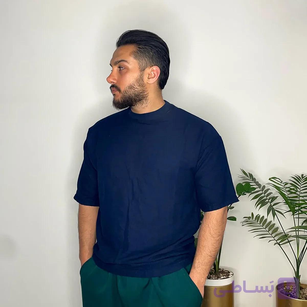 تیشرت ساده کنفی - فروشگاه پوشاک علی بابا