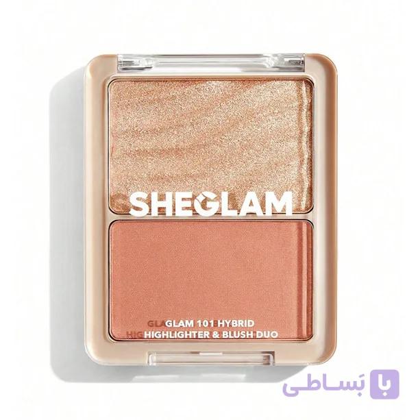 رژگونه و هایلایتر دوکاره  | Glam 101 Hybrid Highlighter & Blush Duo — تصویر 1