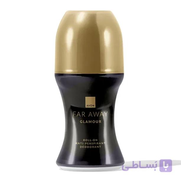 مام رول زنانه آون با رایحه فار اوی گلامور | Far Away Glamour Roll-On Anti-Perspirant Deodorant — تصویر 1