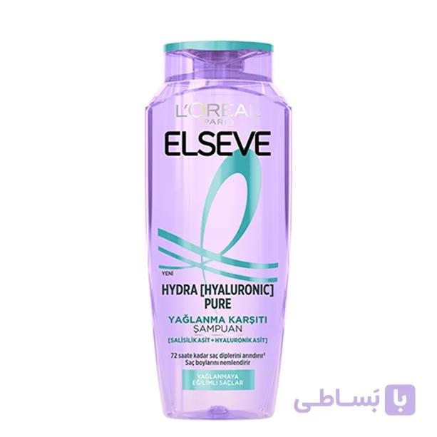 شامپو موی چرب لورآل با سالیسیلیک اسید | LOreal Paris Elseve Hydra Hyaluronic Pure — تصویر 1