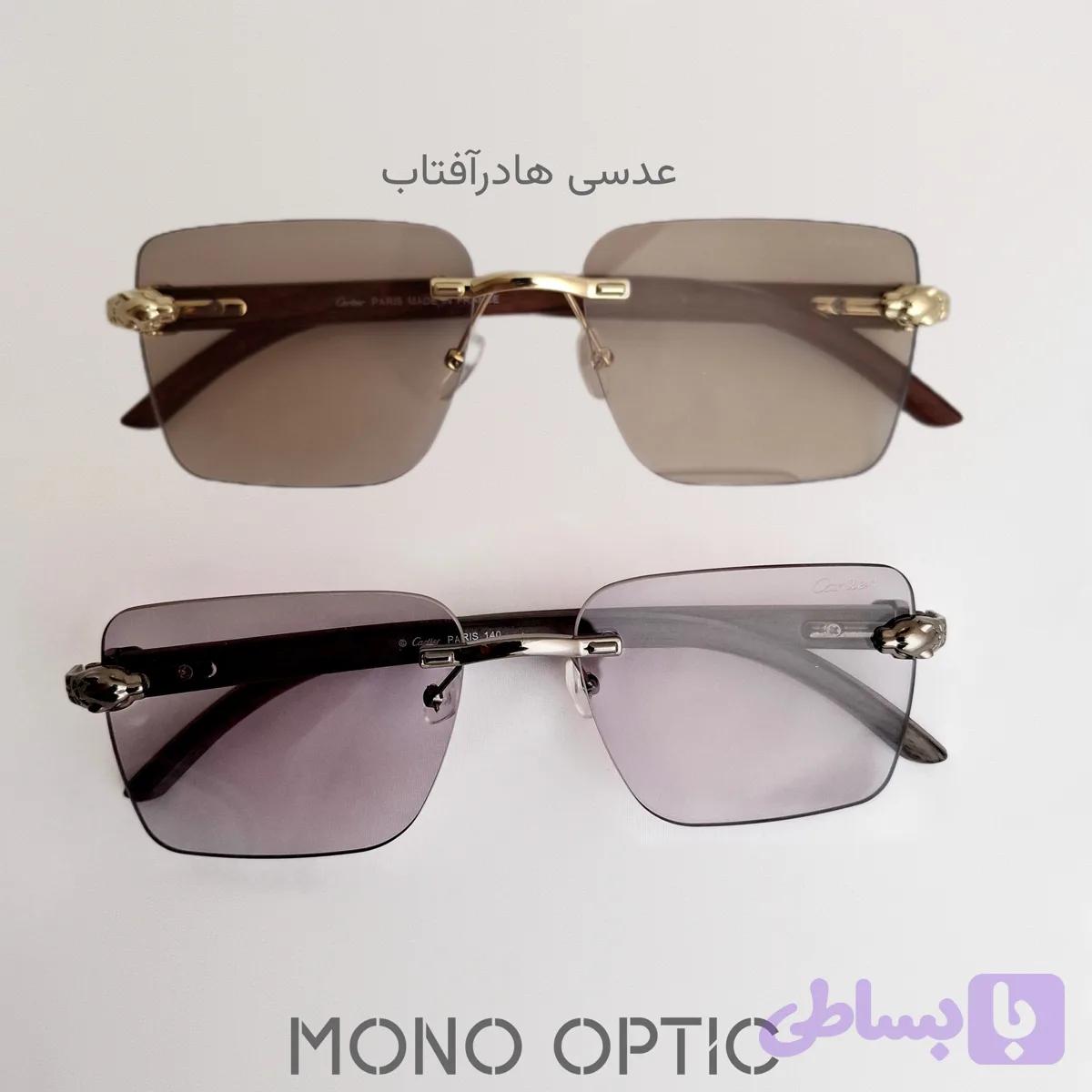 عینک فتوکرومیکCartierکد02599عدسیUVیونیسکس