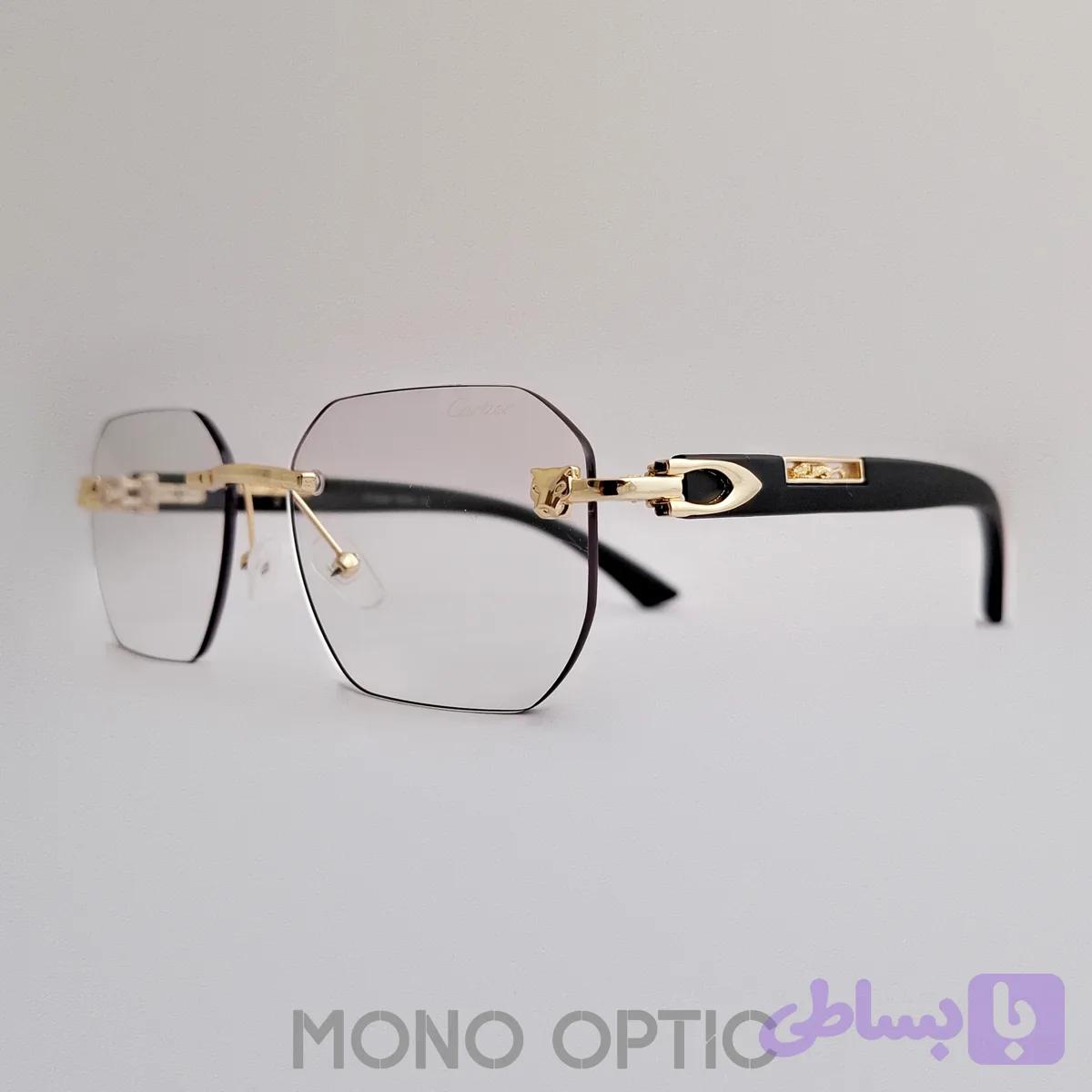 عینک فتوکرومیکCartierکد02506عدسیUVیونیسکس