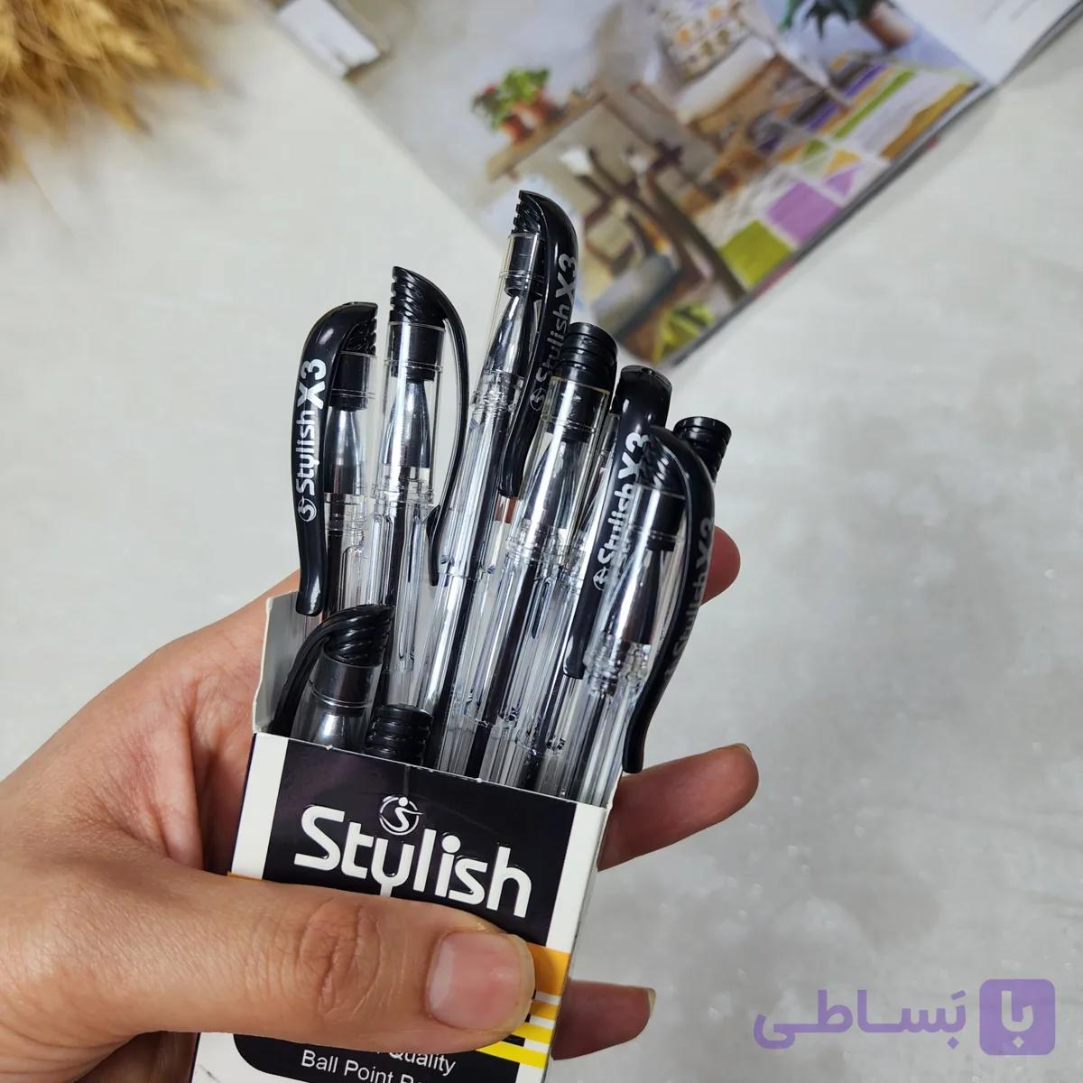 خودکار مشکی استایلیش با قطر 0.7 — تصویر 1