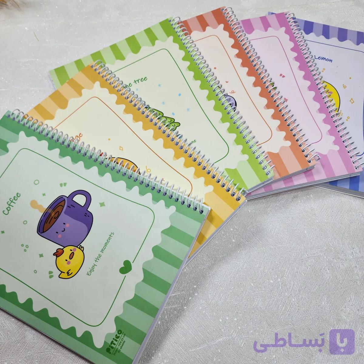 دفتر سیمی 80 برگ سری پستکارت — تصویر 1