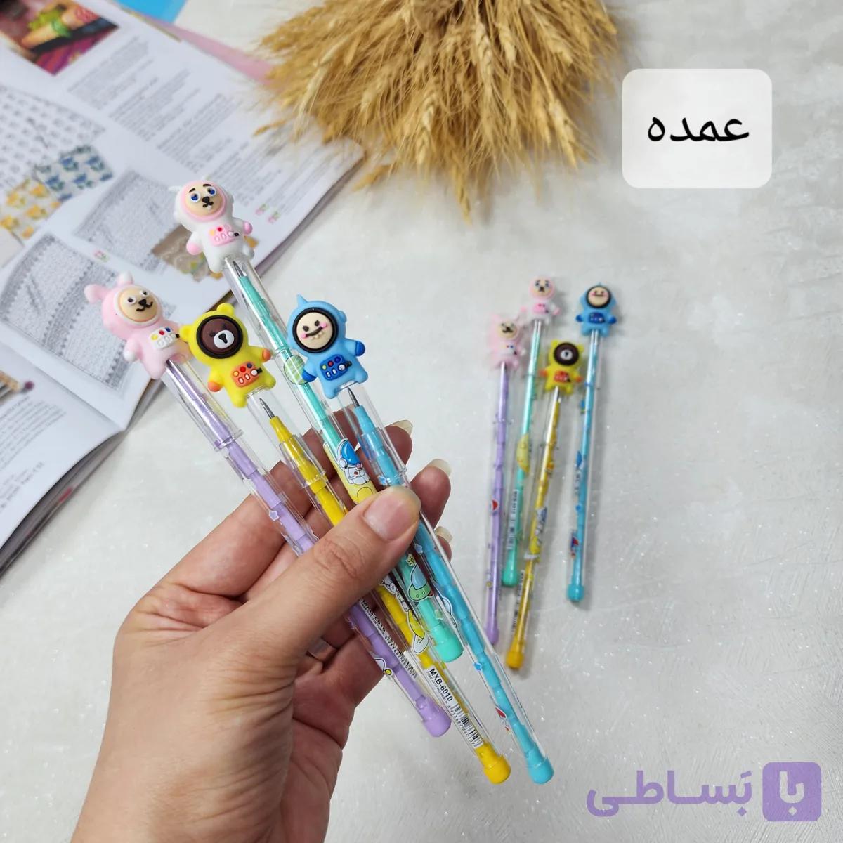 مداد فشنگی طرح خرگوش فضانورد(عمده 8تایی)