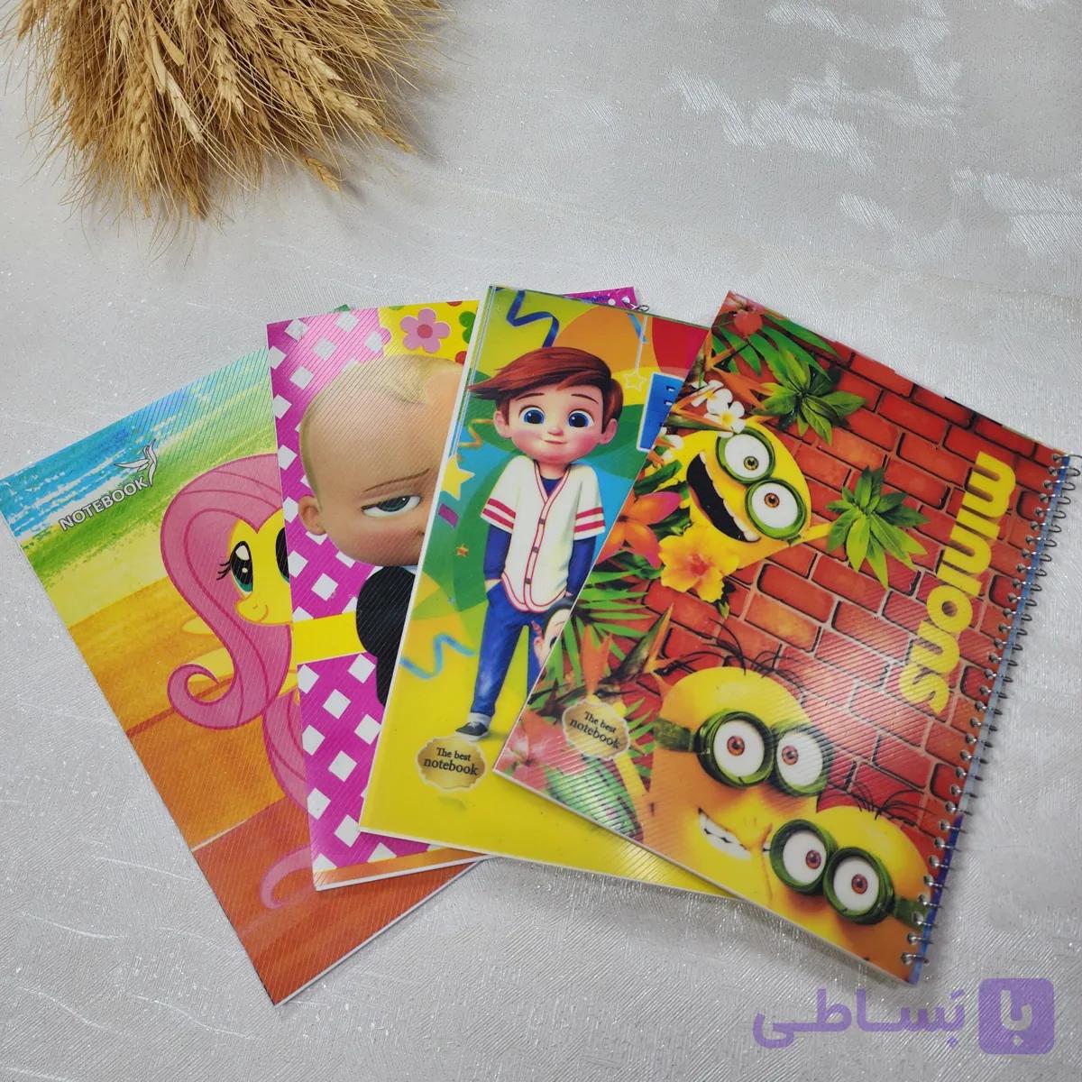 دفتر نقاشی اقتصادی 5 طرح مختلف — تصویر 1