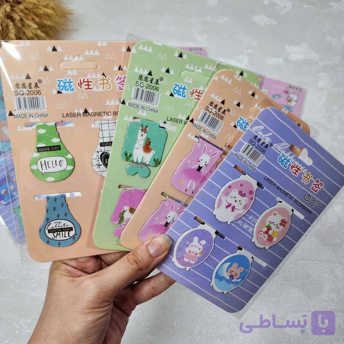 بوک مارک مگنتی بسته 4 عددی — تصویر 1