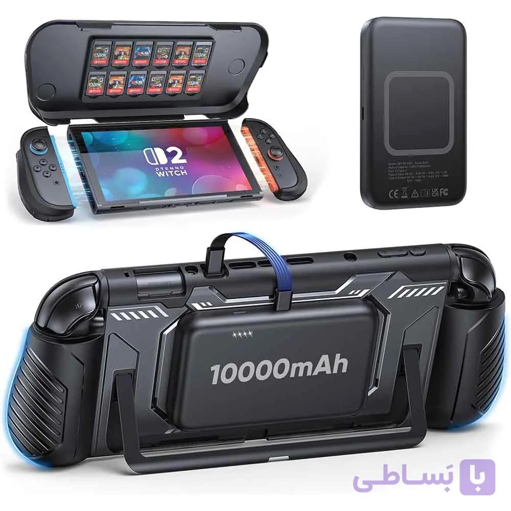 کیس و محافظ دسته FASTSNAIL برای Nintendo Switch 2 با پاوربانک 10000mAh — تصویر 1